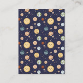 Space Adventure Playful Kids Birthday Time Capsule Begleitkarte (Rückseite)