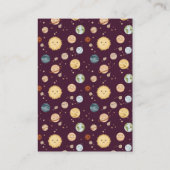 Space Adventure Playful Kids Birthday Time Capsule Begleitkarte (Rückseite)