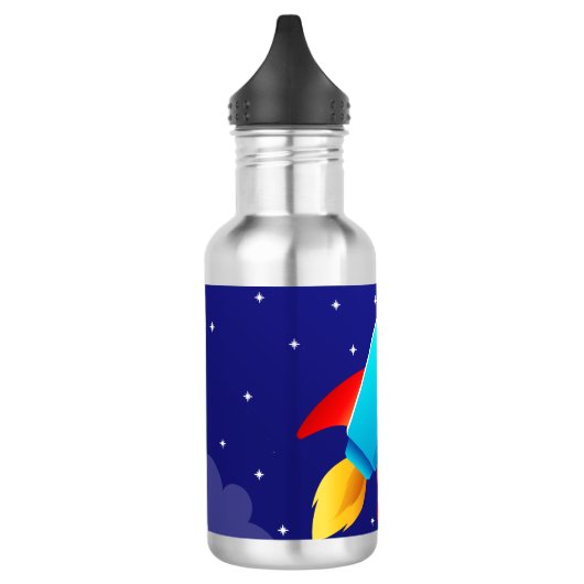 Space Adventure Rocket Design Edelstahlflasche (Links)