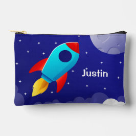 Space Adventure Rocket Design Zubehörtasche