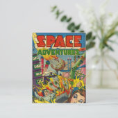 Space Adventurers Comic Book Postkarte (Stehend Vorderseite)