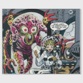 Space Adventures #12 Funny 50er Retro Sci Fi Comic Geschenkpapier (Flach)