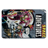 Space Adventures #12 Funny 50er Retro Sci Fi Comic Magnet (Horizontal)