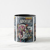 Space Adventures #12 Lustige 50er Retro-Sci-Fi-Com Tasse (Zentrum)