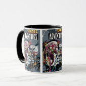 Space Adventures #12 Lustige 50er Retro-Sci-Fi-Com Tasse (Vorderseite Links)
