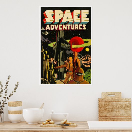 Space Adventures #5 (1953) Poster (Küche)