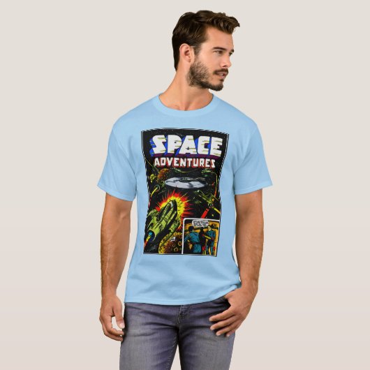 Space Adventures T - Shirt der 1940er Jahre (Vorne ganz)