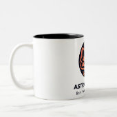 Space Aesthetic Coffee Cup Zweifarbige Tasse (Links)