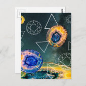 Space Agate Postkarte (Vorne/Hinten)