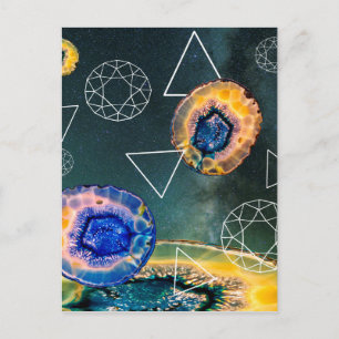 Space Agate Postkarte