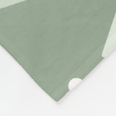 Space Age Diamonds Sage Green Fleecedecke (Ecke)