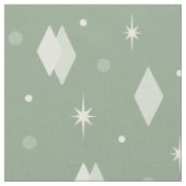 Space Age Diamonds Sage Green Stoff (Nahaufnahme)