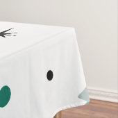 Space Age Diamonds Turquoise White Tischdecke (Beispiel)