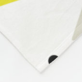 Space Age Diamonds Yellow Gray White Fleecedecke (Ecke)