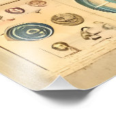 Space Age Interplanetary Coordinates Alien Relic Fotodruck (Ecke)