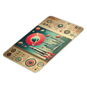 Space Age Interplanetary Coordinates Alien Relic Magnet (Linke Seite)
