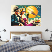 Space Age Las Vegas Martini Gangster Party Leinwanddruck (Insitu (Schlafzimmer))