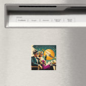 Space Age Las Vegas Martini Gangster Party Magnet (In Situ (Geschirrspüler))