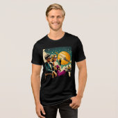 Space Age Las Vegas Martini Gangster Party Tri-Blend Shirt (Vorderseite voll)