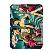 Space Age Las Vegas Martini Party Magnet (Vertikal)