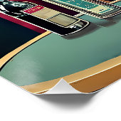 Space Age Las Vegas Martini Party Poster (Ecke)