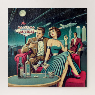 Space Age Las Vegas Martini-Party Puzzle