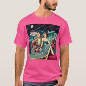 Space Age Las Vegas Martini Party T-Shirt (Vorderseite)