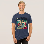 Space Age Las Vegas Martini Party Tri-Blend Shirt (Vorderseite voll)