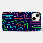 Space Age Maze Abstrakt Print Case-Mate iPhone Hülle (Rückseite (Horizontal))