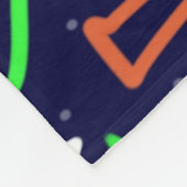 Space Age Maze Abstrakt Print Fleecedecke (Ecke)