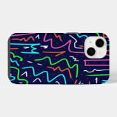 Space Age Maze Abstrakt Print iPhone Hülle (Rückseite (Horizontal))