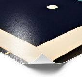 Space Age Retro 50s Rocket Ship Fotodruck (Ecke)