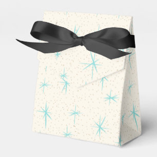 Space Age Türkis Sternenexplosionen Geschenkbox Geschenkschachtel