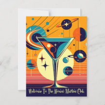 Space Age Willkommen im Atomi Martini Club