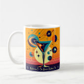Space Age Willkommen im Atomic Martini Club Kaffeetasse (Links)