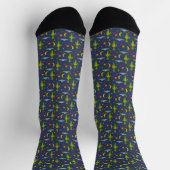 Space Aiens und Flying Saucers Sci-Fi Themed Socken (Oben)