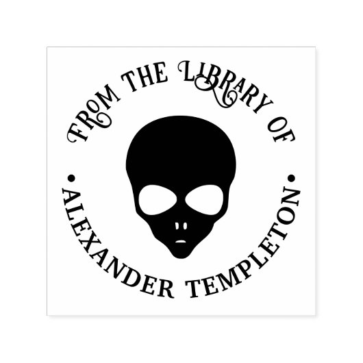 Space Alien #2 Bibliotheksname Permastempel (Design)