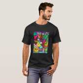 Space Alien Doodle Art Niedlich Comic Monster Illu T-Shirt (Vorne ganz)