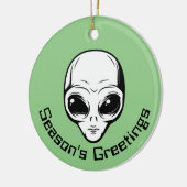 Space Alien Extraterrestrial Sein Keramik Ornament (Links)