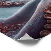 Space Alien Femail Octopus Violin Player 03X Poster (Ecke)