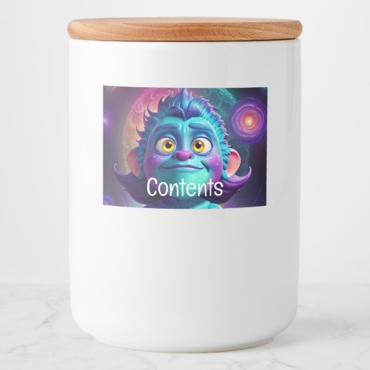 Space Alien & Friend Lebensmitteletikett (Vorderseite)