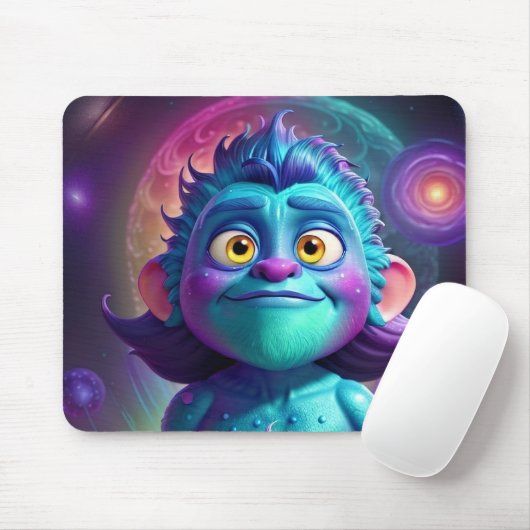 Space Alien & Friend Mousepad (Mit Mouse)