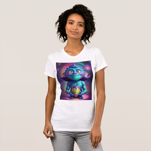 Space Alien & Friend T-Shirt (Vorne ganz)