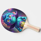 Space Alien & Friend Tischtennis Schläger (Seitenansicht)