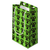 Space Alien Gift Bag Kleine Geschenktüte (Vorderseite Schrägansicht)