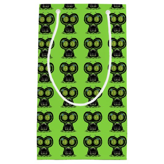 Space Alien Gift Bag Kleine Geschenktüte (Vorderseite)