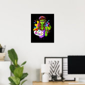 Space Alien Hippie Painting Artist Poster (Heimbüro)