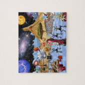 Space Alien Puzzle Kindermädchen Geschenk (Vertikal)