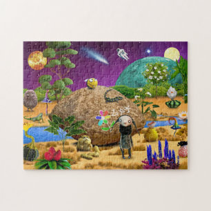 Space Alien Puzzle Planet Kinder Geschenk für Jung