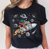 Space Alien Reitrockets T - Shirt - Astronaut